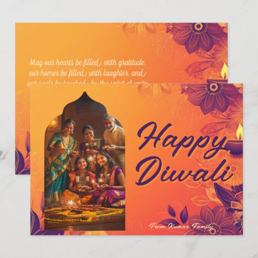 Met Foto & aangepaste tekst Spark & Spirit kaart (Voorkant / Achterkant)