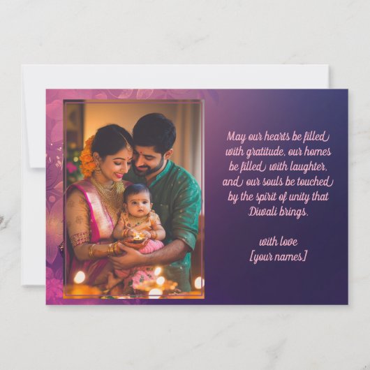 Met Foto & aangepaste tekst Twilight Keepsake kaar Kaart (Achterkant)