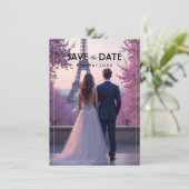 Met foto Amour Éternel Save the Date (Staand voorkant)