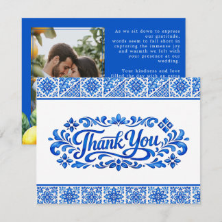 Met foto Azul & Limone Romance Bedankkaart