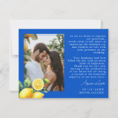 Met foto Azul & Limone Romance Bedankkaart (Achterkant)