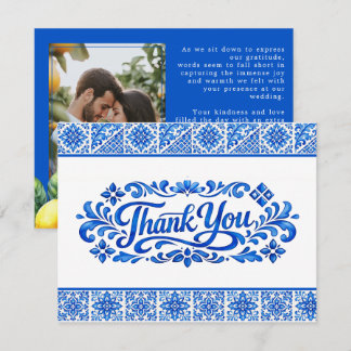 Met foto Azul & Limone Romance Bedankkaart
