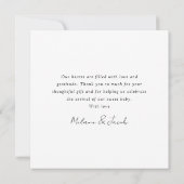 Met foto-Baby-aankomst Bedankkaart (Achterkant)