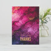 Met foto Celestial Elegance Marble Symphony Bedankkaart (Staand voorkant)