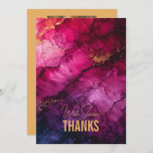 Met foto Celestial Elegance Marble Symphony Bedankkaart (Voorkant / Achterkant)