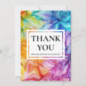 ❤️Met foto Dank u Eetherische Bloom Bedankkaart (Voorkant)