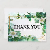 Met foto Dank u met Passiflora Serenity Bedankkaart (Voorkant)