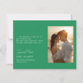 Met foto Dank u met Passiflora Serenity Bedankkaart (Achterkant)