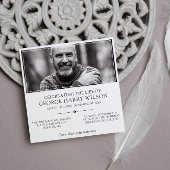 Met Foto Elegant Minimalistische Viering van het L Kaart