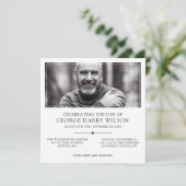 Met Foto Elegant Minimalistische Viering van het L Kaart (Staand voorkant)