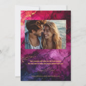 Met foto hemelse elegantie De Marmeren Symfonie Kaart (Achterkant)