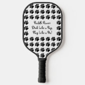 Met Foto, Initialen en tekst Paw-some Pickleball Paddle (Achterkant)
