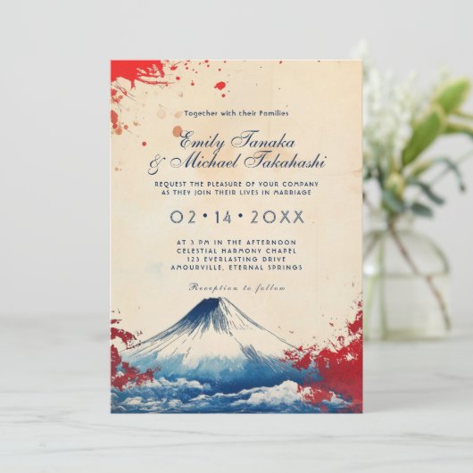 Met foto Japonesque Harmony met Fuji Kaart (Staand voorkant)