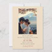 Met foto Japonesque Harmony met Fuji Save The Date (Achterkant)