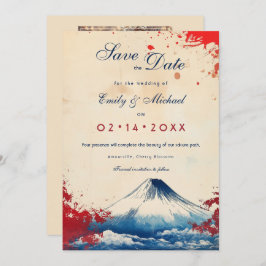 Met foto Japonesque Harmony met Fuji Save The Date