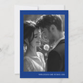 💍 Met foto Korenbloemen en Lavendel Bliss Kaart (Achterkant)