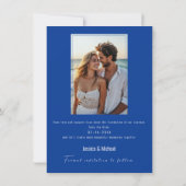 Met Foto Korenbloemen en Lavendel Elegance Save The Date (Achterkant)