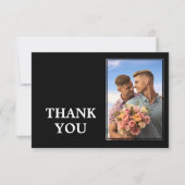 🌈 met foto LGBTQ Eeuwige Eenheid bruiloft Bedankkaart (Voorkant)