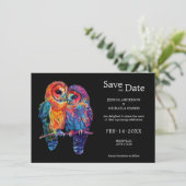 🌈 met foto LGBTQ Eeuwige Eenheid bruiloft Save The Date (Staand voorkant)