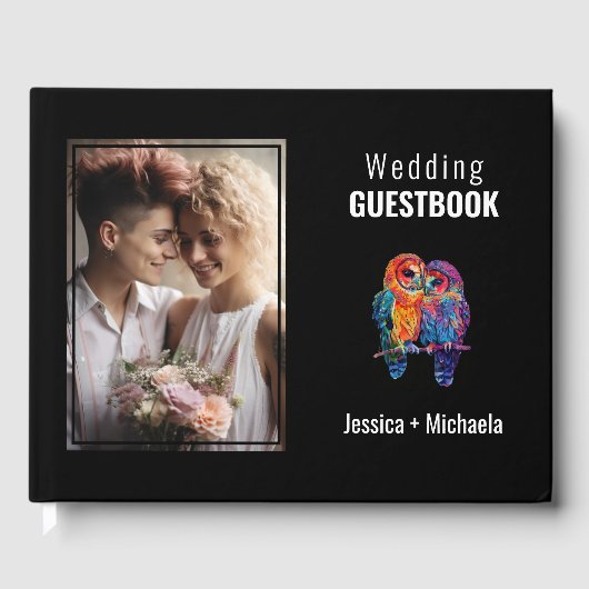 Met foto🌈 LGBTQ Eternal Unity bruiloft Gastenboek (Voorkant)