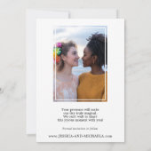 🌈 🐦 Met foto LGBTQ 🌈 Flourish Together Save The Date (Achterkant)
