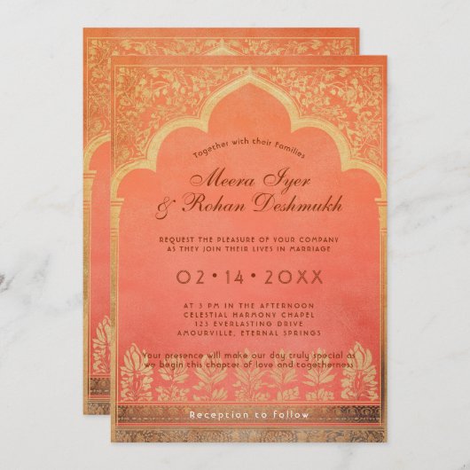 Met foto Marigold Harmony Kaart (Voorkant / Achterkant)