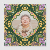 Met foto Olive en lavender Azulejos magnetisch (Voorkant)