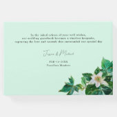 💍Met foto, pastel Passiflora Serenity Gastenboek (Achterkant)