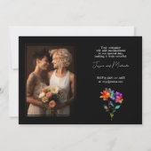 🌈 Met foto Petals & Pride Kaart (Achterkant)