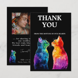 Met foto 🌈  Purrfectly Jouw: Purrfectly Bedankkaart