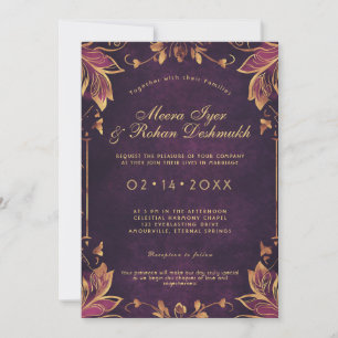 Met foto Radiant Vows: The Royal Blossom Kaart