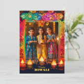 Met foto Rainbow Diwali Splendor (Staand voorkant)