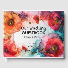 Met foto Scarlet Petal Elegance Gastenboek