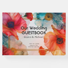 Met foto Scarlet Petal Elegance Gastenboek