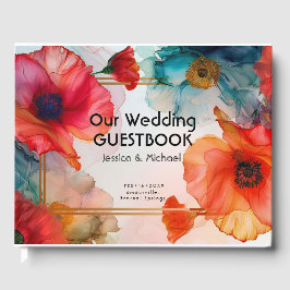 Met foto Scarlet Petal Elegance Gastenboek