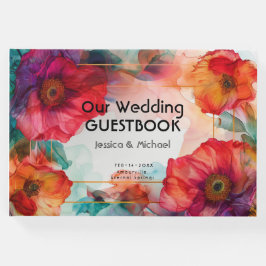 Met foto Scarlet Petal Elegance Gastenboek