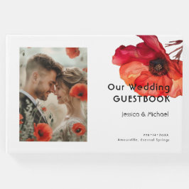 Met foto Scarlet Petal Elegance Gastenboek