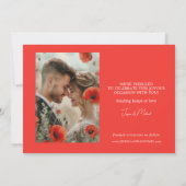 Met foto Scarlet Petal Serenade Kaart (Achterkant)