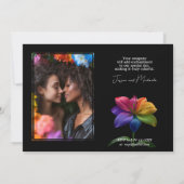 🌈 Met foto Technicolor Love Kaart (Achterkant)