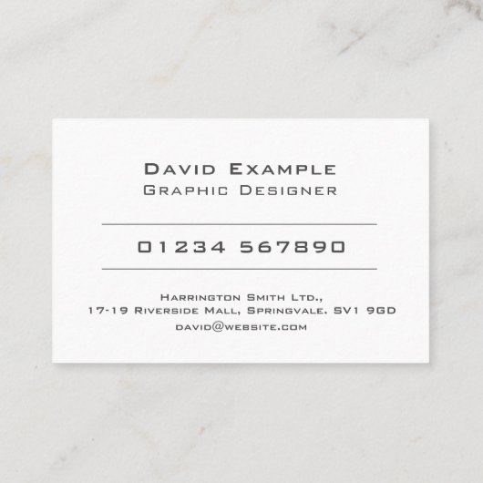 Met Foto van Houder. Grafisch ontwerper Visitekaartje (Achterkant)