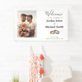 Met foto 🌈 Verstrengeld in trots Spandoek (Insitu)
