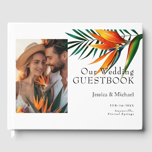 Met foto Vogels van Paradise Bliss Gastenboek (Voorkant)