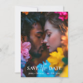 Met foto's Eetherische Bloom Save The Date (Voorkant)