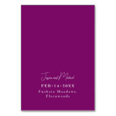 💍Met Fuchsia Betovering: Waterverf Kaart (Achterkant)