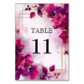 💍Met Fuchsia Betovering: Waterverf Kaart (Voorkant)