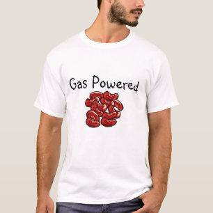 Met gas aangedreven bonen maken je een T-shirt