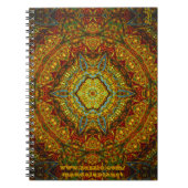 Met gas bedekt glas-ringbandlaptop notitieboek (Voorkant)