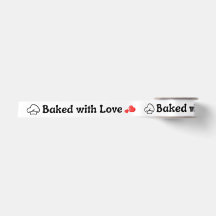Met 'Gebakken met Liefde' Gedrukte Satijnen Lintro