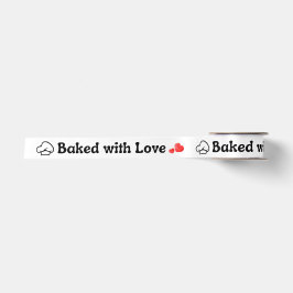 Met 'Gebakken met Liefde' Gedrukte Satijnen Lintro Lint