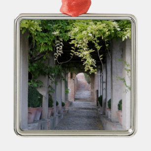 Met gebladerte looppad, Spanje Metalen Ornament